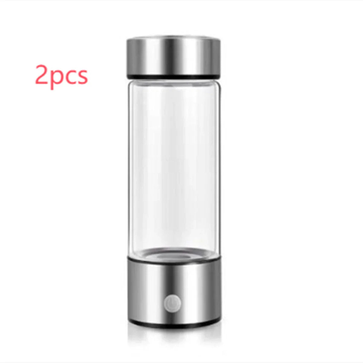 Premium Hydrogen Water Bottle with Rechargeable Generator, Borosilicate Glass, Antioxidant-Infused Water, Portable Hydration Solution