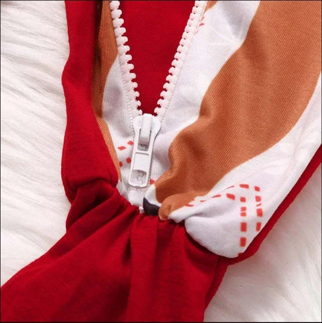 Festive family Christmas pajamas in a cozy cotton fabric with a playful fox print design
