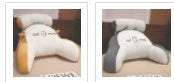 Plush lumbar cushion with ergonomic design for comfortable back and neck support on sofa, chair, and bed