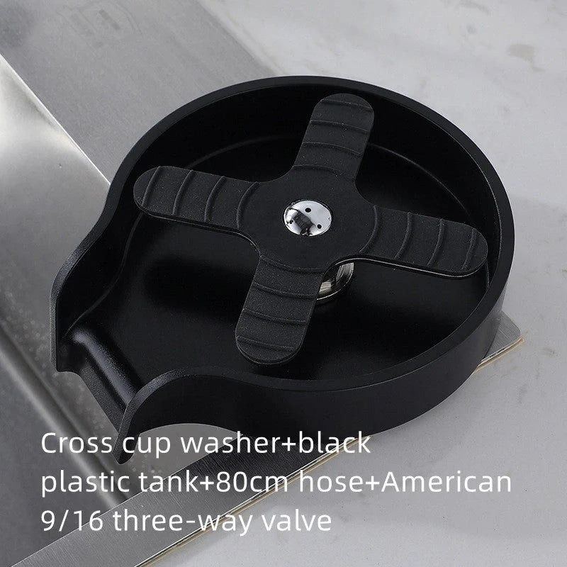 Stainless steel cup washer for home bar counter with electroplated surface