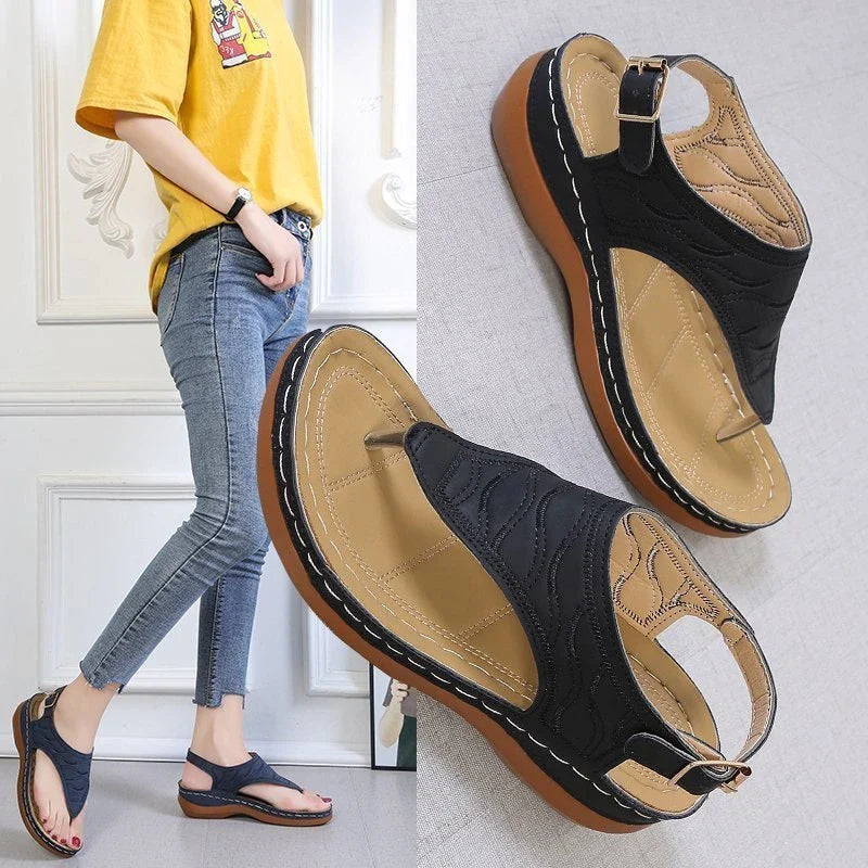 Wedge sandals for women with adjustable straps and a range of stylish color options
