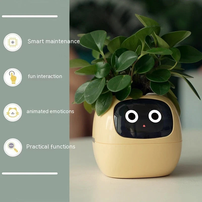 Smart Planter with AI and 7 sensors for easy plant care in various colours