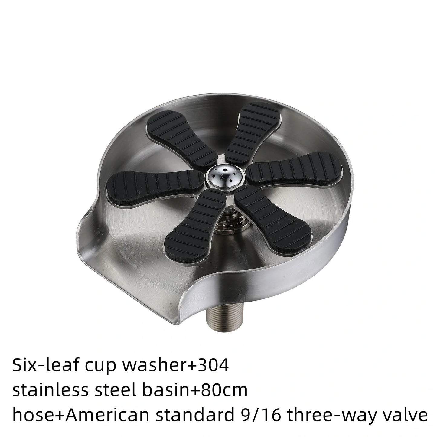 Stainless steel cup washer for home bar counter with electroplated surface