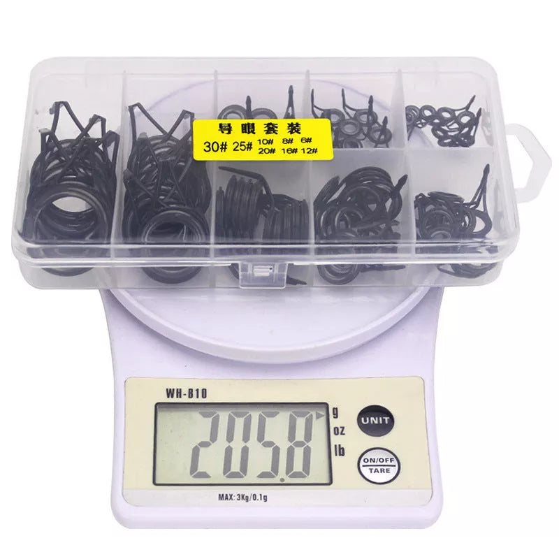 Yagan Fishing Rod Ceramic and High Carbon Steel Guide Eyes - 75pcs