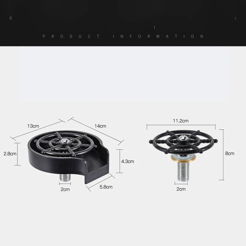 Premium countertop cup washer with high-pressure spray for efficient cleaning of cups and glassware in bars and kitchens