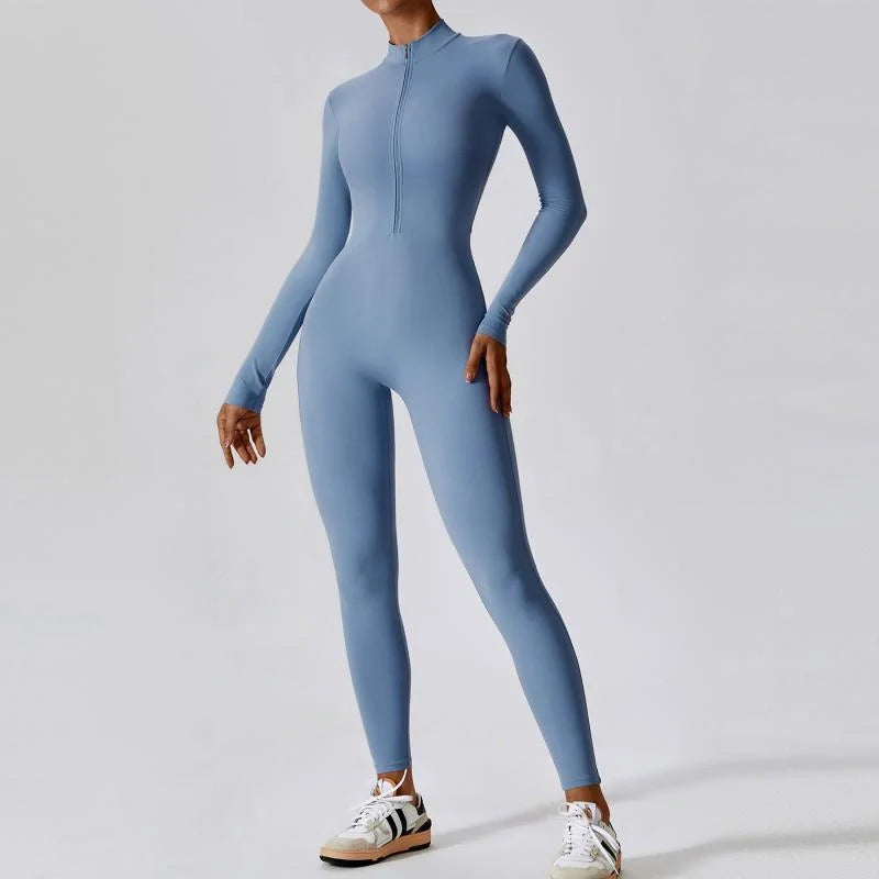 Premium seamless sports jumpsuit for women in various colours and sizes