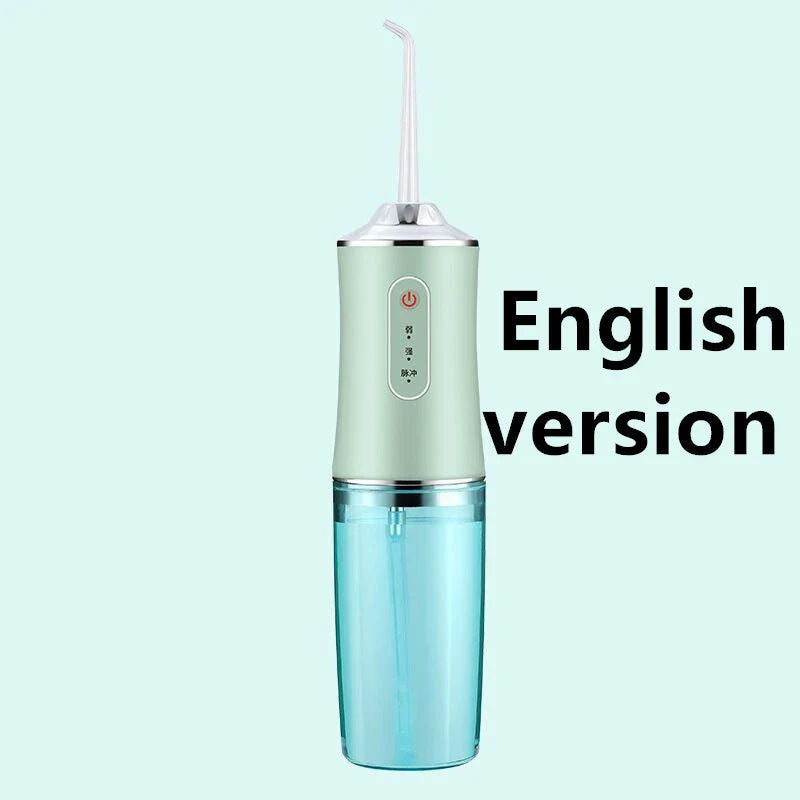Rechargeable dental water flosser with multiple colour options and USB charging capability