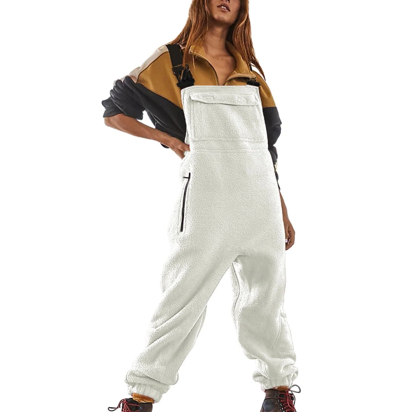 Premium Workwear Jumpsuit in Cosy Polar Fleece - Versatile Office Attire in Multiple Colours