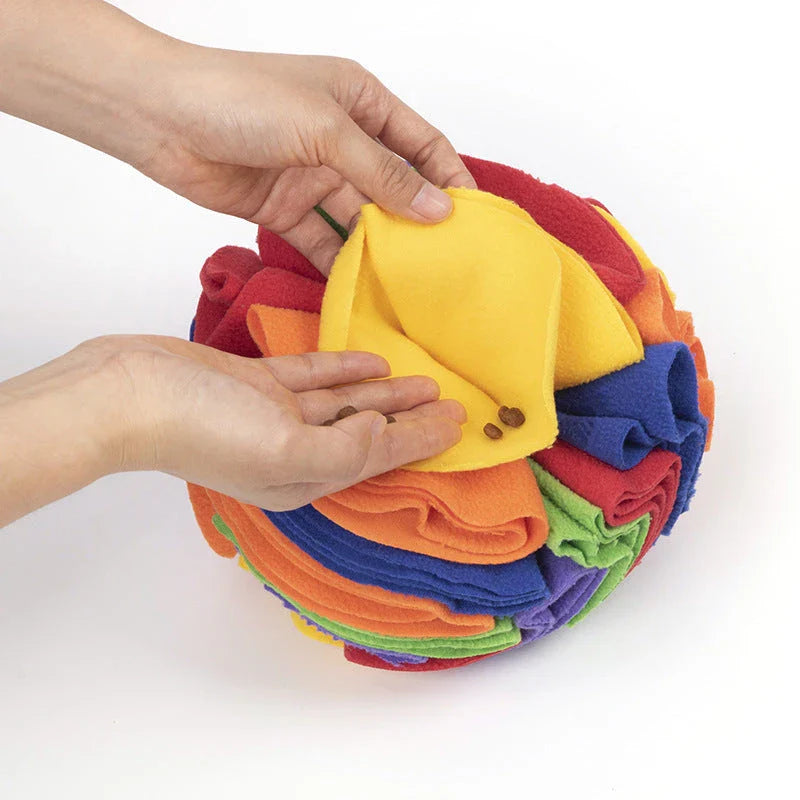 Premium snuffle puzzle mat made of soft, eco-friendly polar fleece to stimulate pets' natural foraging instincts