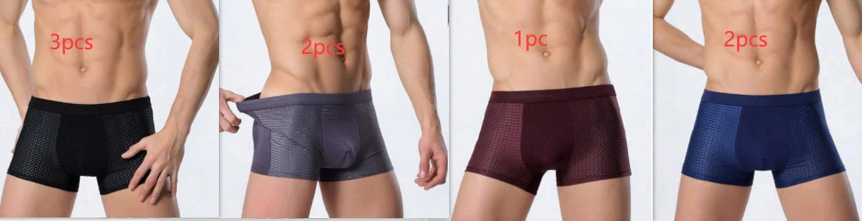 Premium modal mesh boxers in various colors and sizes