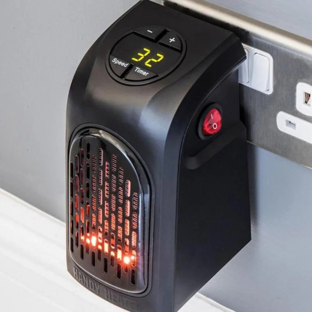 Cozy Ceramic Space Heater with adjustable temperature and airflow settings, compact and portable design for use in home or office