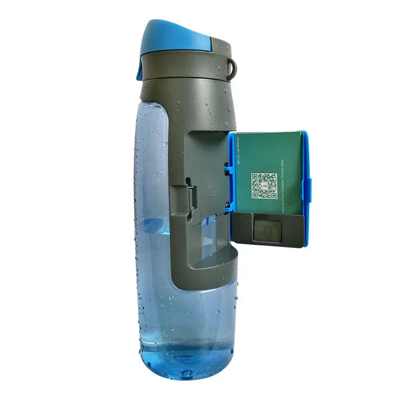 Secure Stash Water Bottle with hidden compartment for storing valuables, perfect for commuting, travel, and outdoor activities