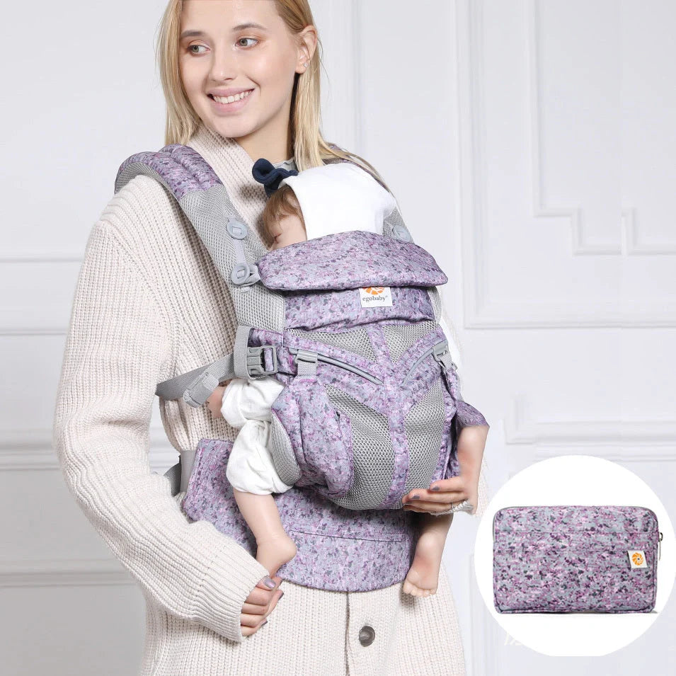 Multifunctional baby carrier in various colors with adjustable waistband