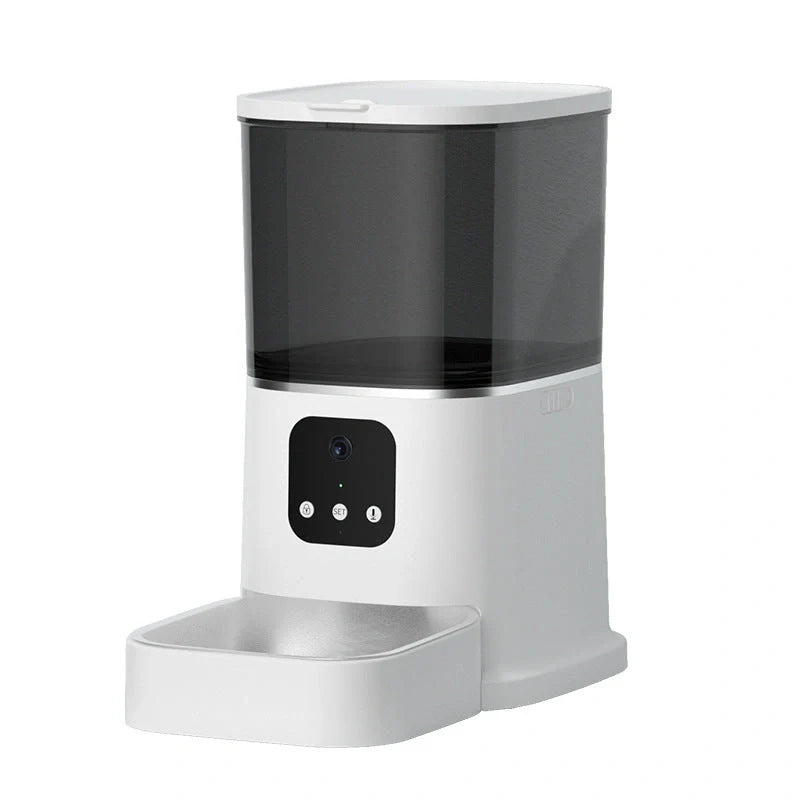 Smart WiFi Pet Feeder with voice recording and app control for cats and dogs