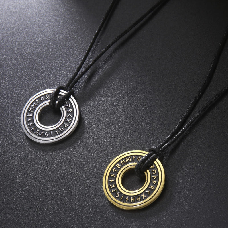 GiftHome UK Vintage Norse Rune Necklaces for Gentlemen
