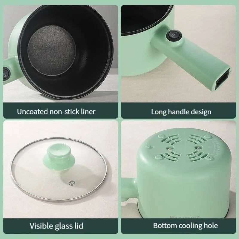 Versatile Mini Electric Cooker for Home and Dorm - Compact, Efficient, and Easy to Use