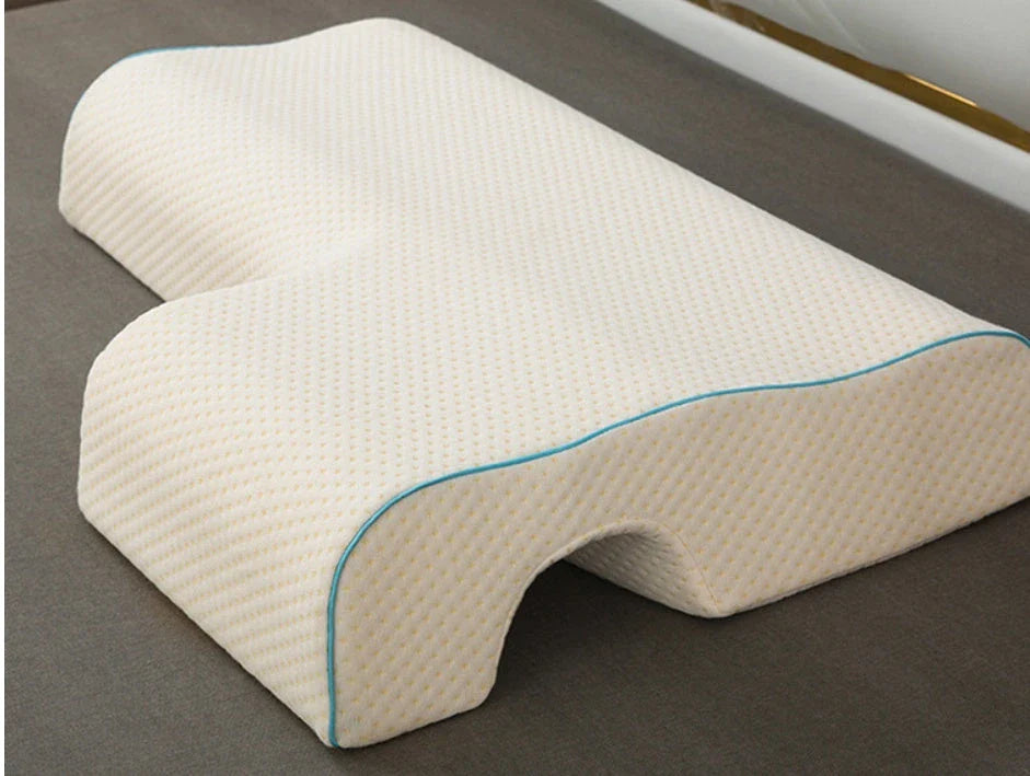 Luxurious Couple Pillow with Slow-Rebound Memory Foam, Ergonomic Design, and Customisable Options for Optimal Sleep Comfort