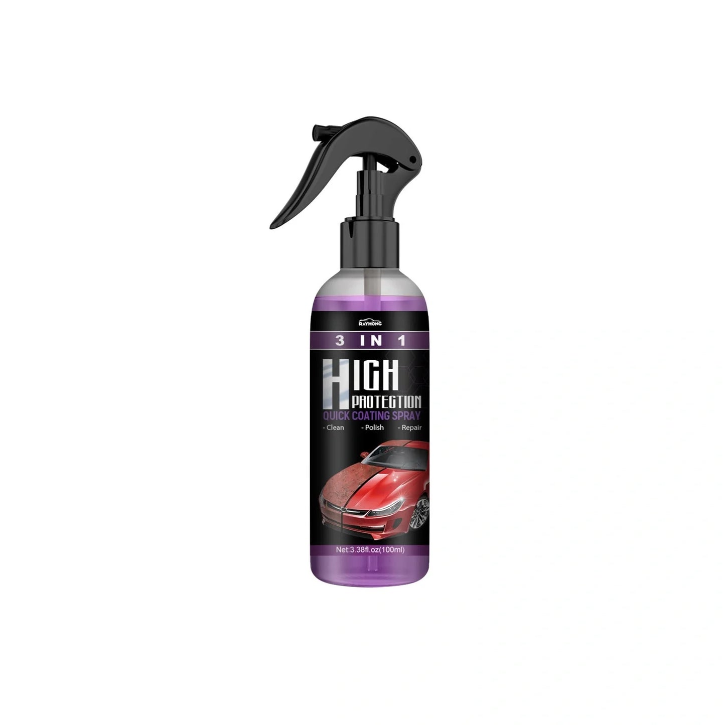 3-in-1 Fast-Acting Car Paint Spray for high protection and shine