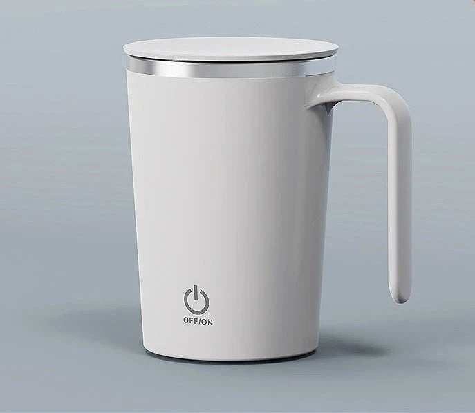 Automatic Electric Stirring Coffee Mug with Hands-Free Mixing Functionality for Warm Beverages