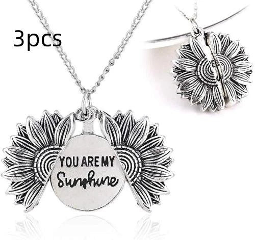 Radiant sunflower necklace with adjustable length and modern design
