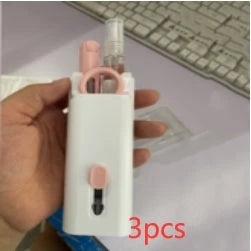 Multifunctional Bluetooth Earbuds Cleaning Kit with Silicone Tips, Retractable Brush, and Microfibre Cloth for UK Tech Enthusiasts
