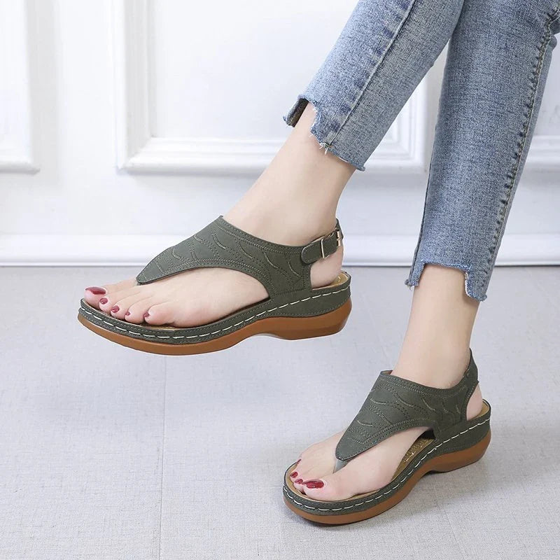 Wedge sandals for women with adjustable straps and a range of stylish color options