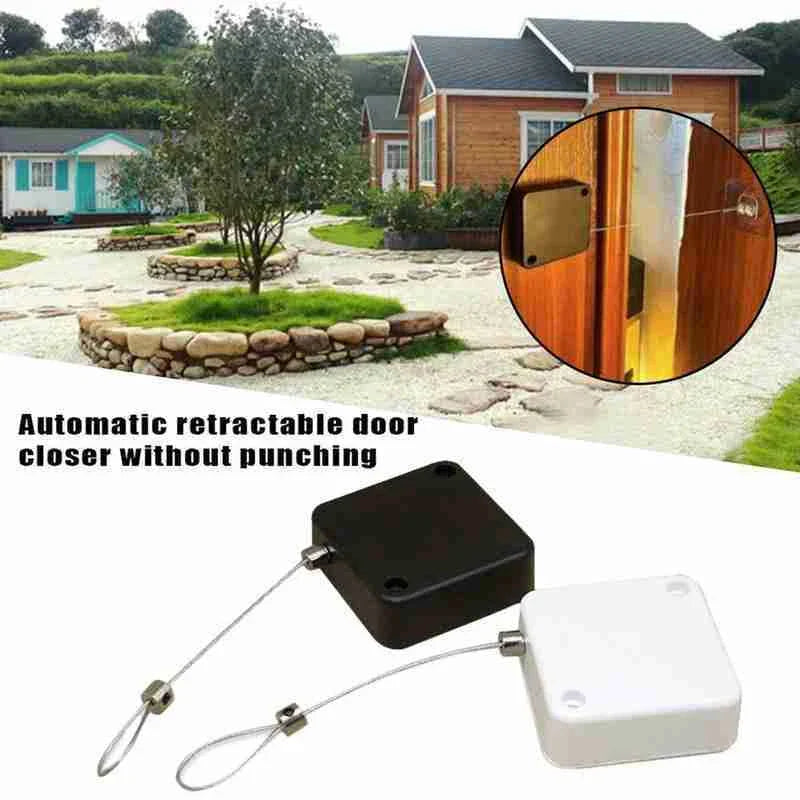 Automatic door closer with soft-close mechanism for sliding, glass, and swing doors. Premium steel construction and adjustable tension settings for reliable performance.
