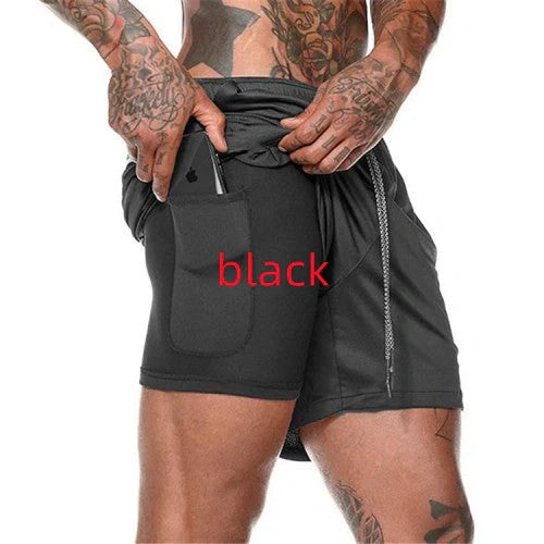 Premium breathable compression shorts with side pockets for enhanced comfort and performance during workouts