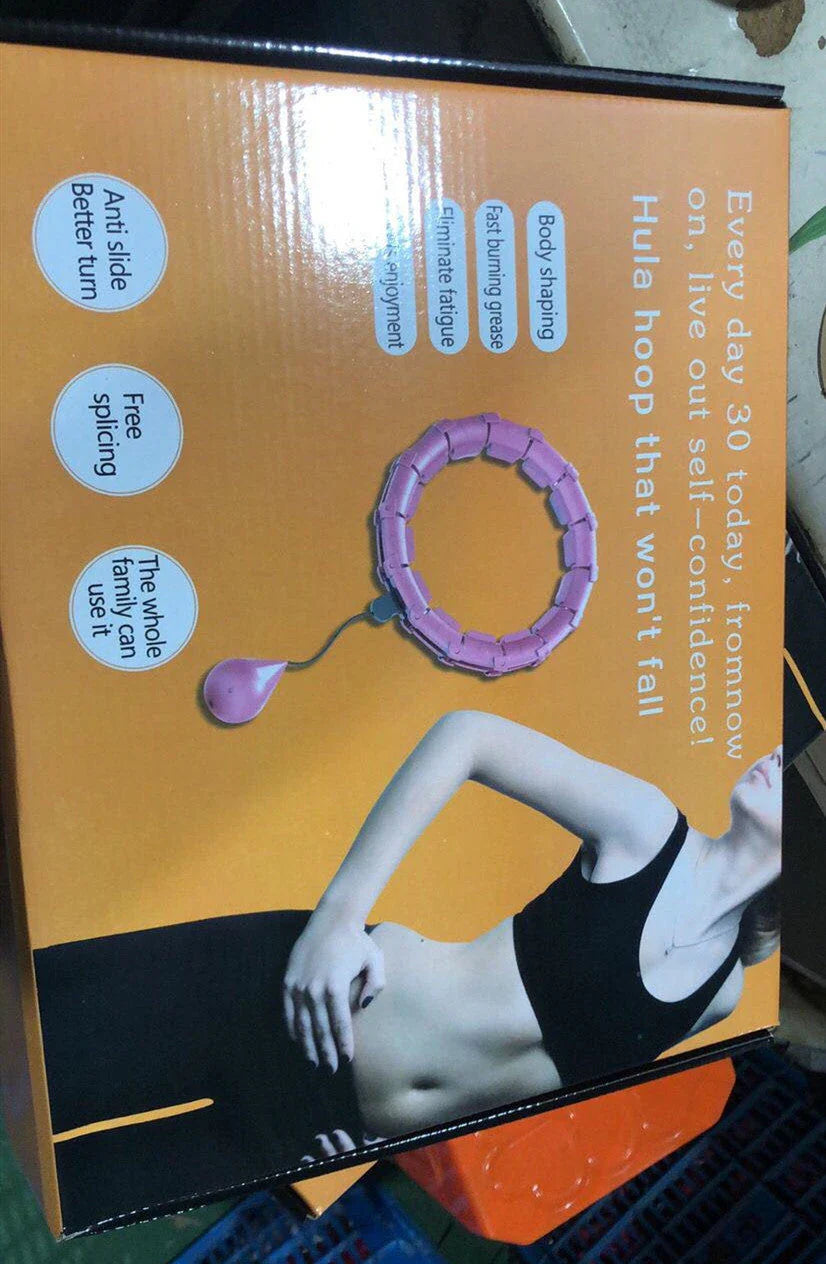 Adjustable waist hoop made of high-quality polypropylene for efficient fitness training and fat burning