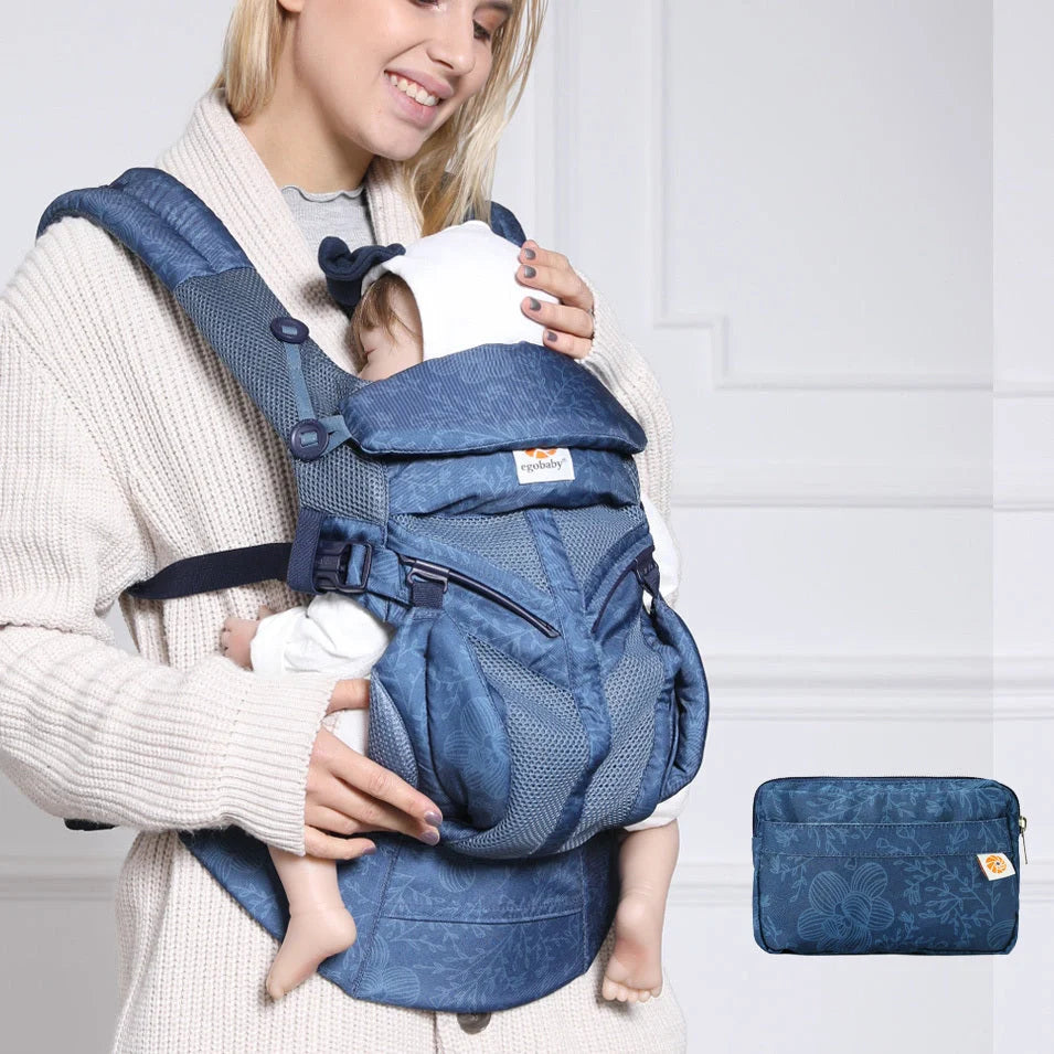 Multifunctional baby carrier in various colors with adjustable waistband