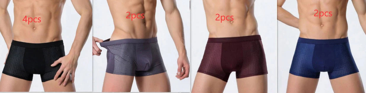 Premium modal mesh boxers in various colors and sizes