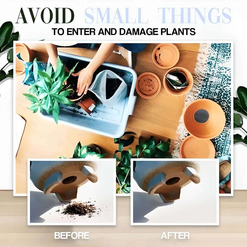 Premium Anti-Leakage Flower Pot Bottom Pads - 100 Pieces for Indoor and Outdoor Potted Plants
