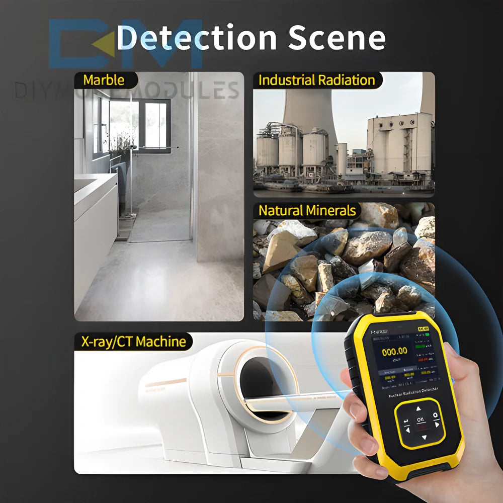 FNIRSI GC-01 Geiger Counter - a high-precision nuclear radiation detector with advanced features for accurate radiation monitoring