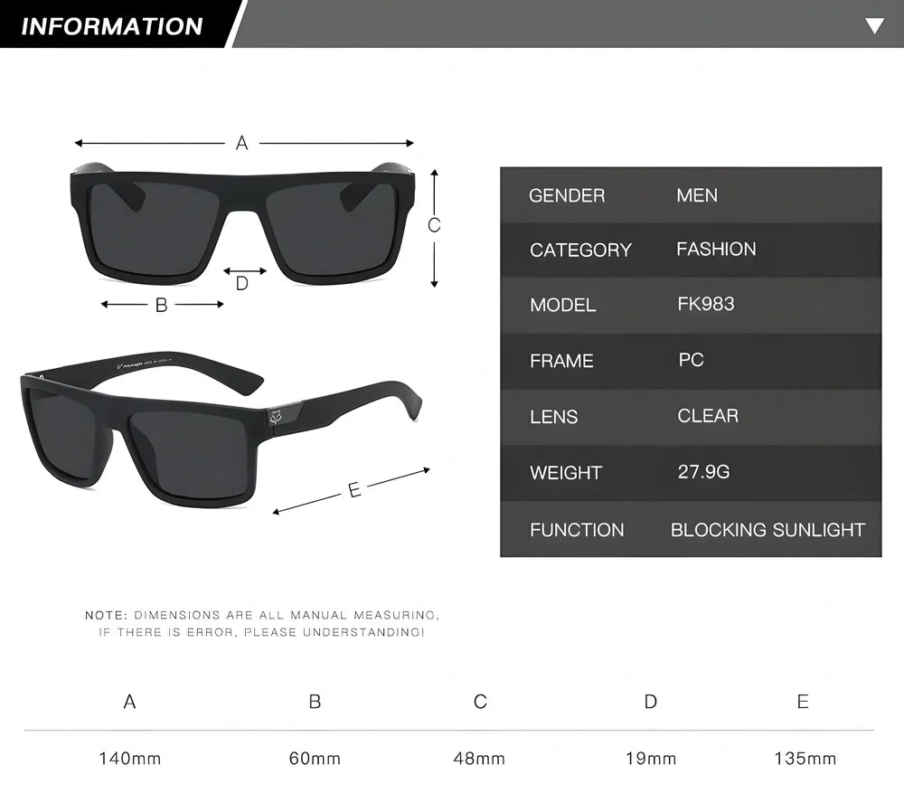 Retro mirror square sunglasses with UV400 protection and a sleek, modern design