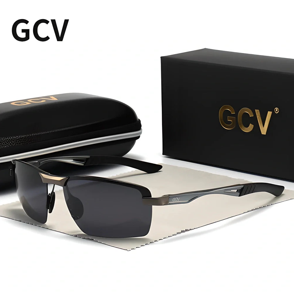 Stylish and protective GCV Ultralight Polarised Sunglasses with UV-400 protection, polarised lenses, and durable aluminium frames