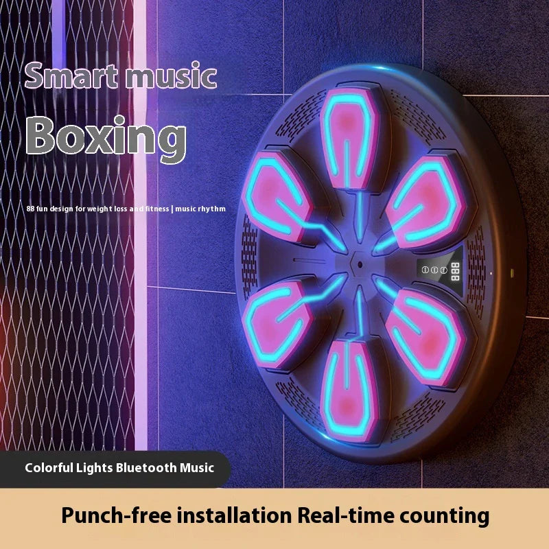 Smart Boxing Wall Target for home fitness training with responsive design and USB charging