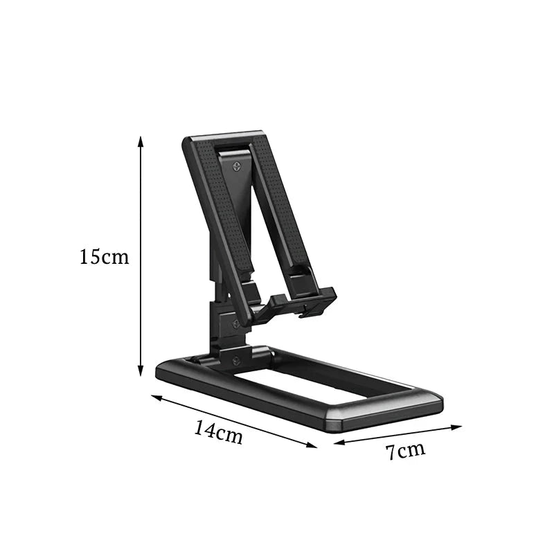 Adjustable and foldable phone stand in pink colour, providing hands-free convenience for work, entertainment, and on-the-go use