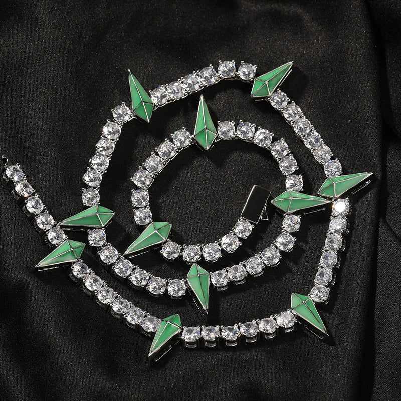 GiftHome UK Premium Men's Zircon Necklace - Refined Fashionable Accessory