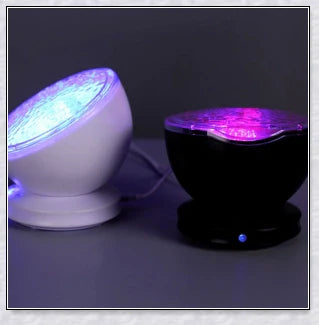 Soothing ocean wave LED projector creates a calming, spa-like atmosphere for relaxation and sleep