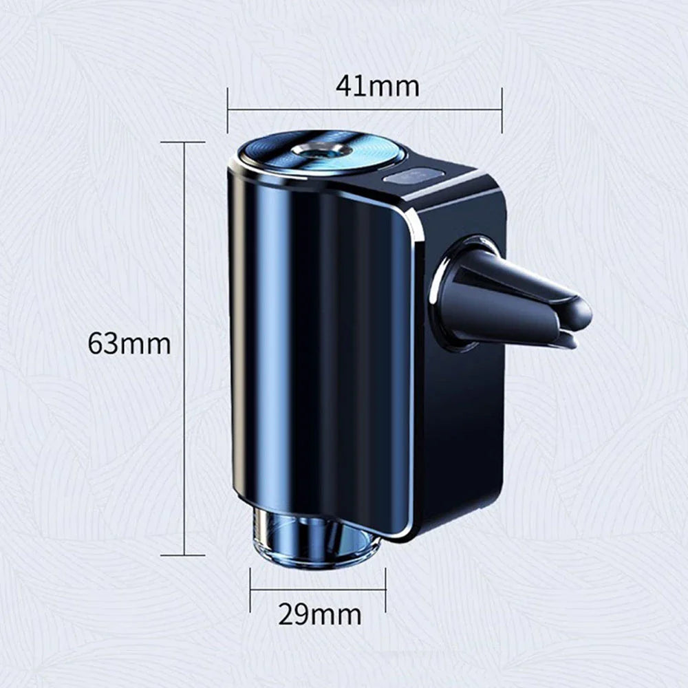 Elegant car air vent aroma diffuser with intelligent atomising technology for even fragrance distribution
