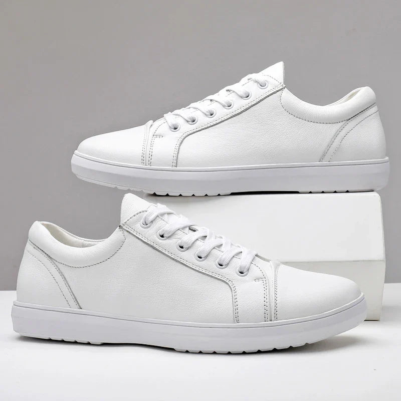Trendha's stylish viscose trainers with a distinctive spot pattern, offering British-crafted comfort and versatile casual style.