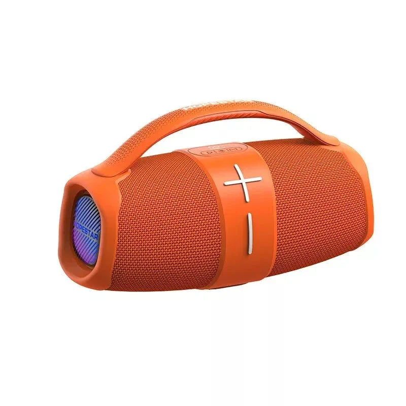 40W High-Power Portable Bluetooth Speaker with Dual Bass Radiators and Vibrant RGB Lighting