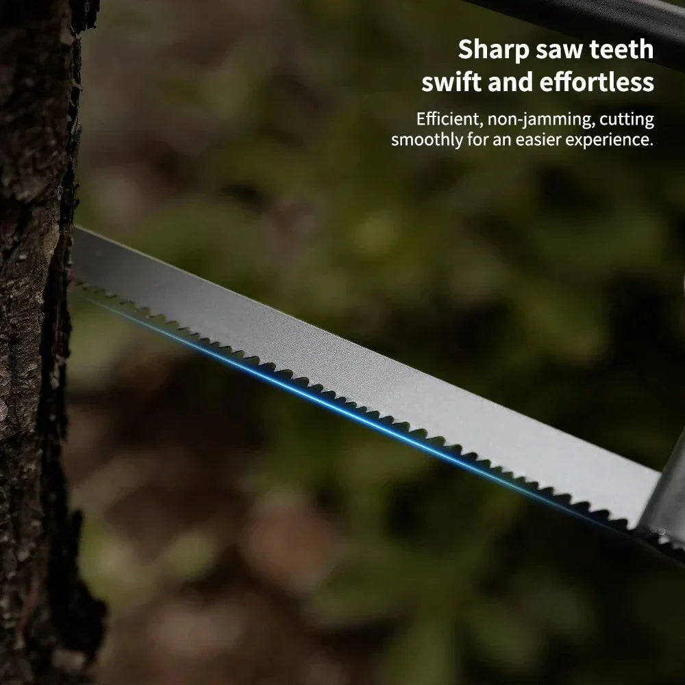 Portable Multifunctional Folding Hand Saw with detachable design and sharp saw teeth for outdoor cutting tasks