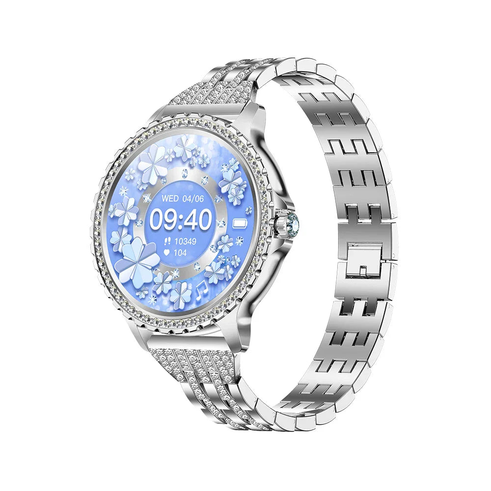 Stylish smart watch with heart rate, blood pressure, and blood oxygen monitoring for an active lifestyle