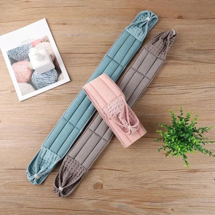 Premium 3-Piece Body Scrubber and Back Massage Bath Brush Set in various colours - pink, blue, and coffee