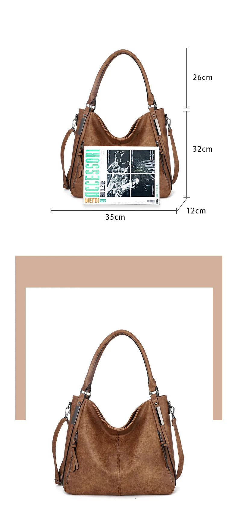 Fashionable PU Leather Bucket Bag with Spacious Interior and Comfortable Single Strap