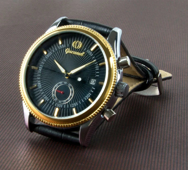 Premium British-made steel-belt business watch with a classic, elegant design