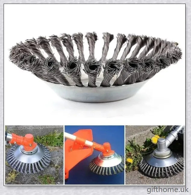 Garden Weed Brush Lawn Mower made of high-grade steel alloy for durable and efficient lawn and garden maintenance