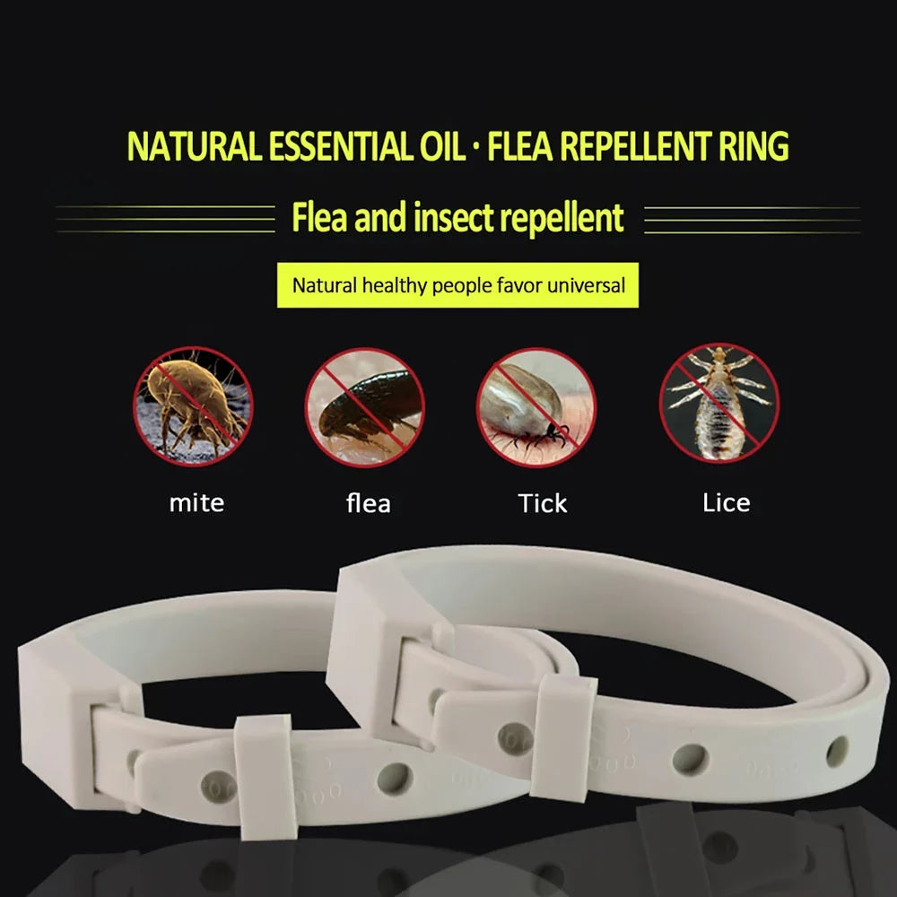 A premium anti-flea and tick collar for small cats and dogs, providing 8 months of continuous protection with an adjustable and water-resistant design.