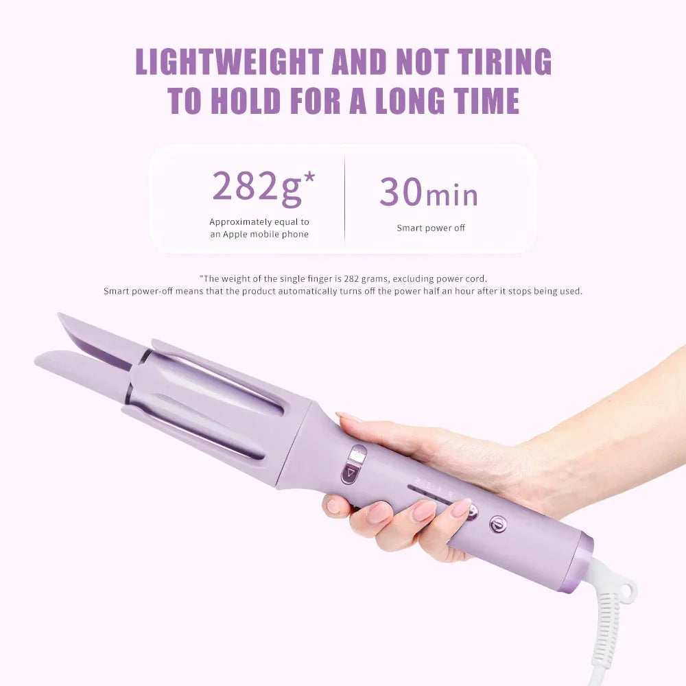 32mm Automatic Rotating Hair Curler with ceramic tourmaline technology for salon-quality curls